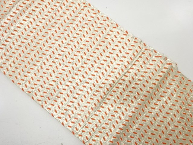 JAPANESEKIMONO / ANTIQUE ABSTRACT PATTERN WOVEN NAGOYA OBI (WEARABLE)